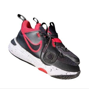 Nike Kids Black and Red Athletic Sneakers